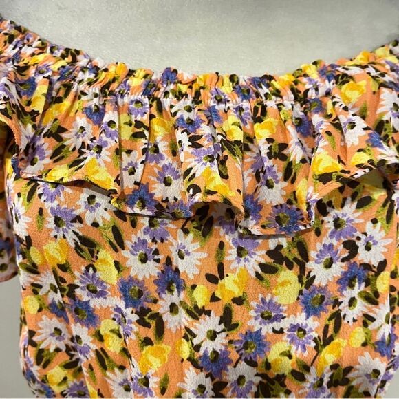 Floral Off-Shoulder mini Romper size small - Picture 5 of 14